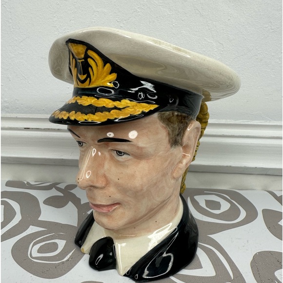 Royal Winton King George VI Grimwades Creamer Character Toby Jug Made in England - Picture 4 of 13